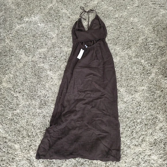 NWT MICHAEL STARS Jessa Maxi Dress Java Brown Size Medium - Picture 8 of 8